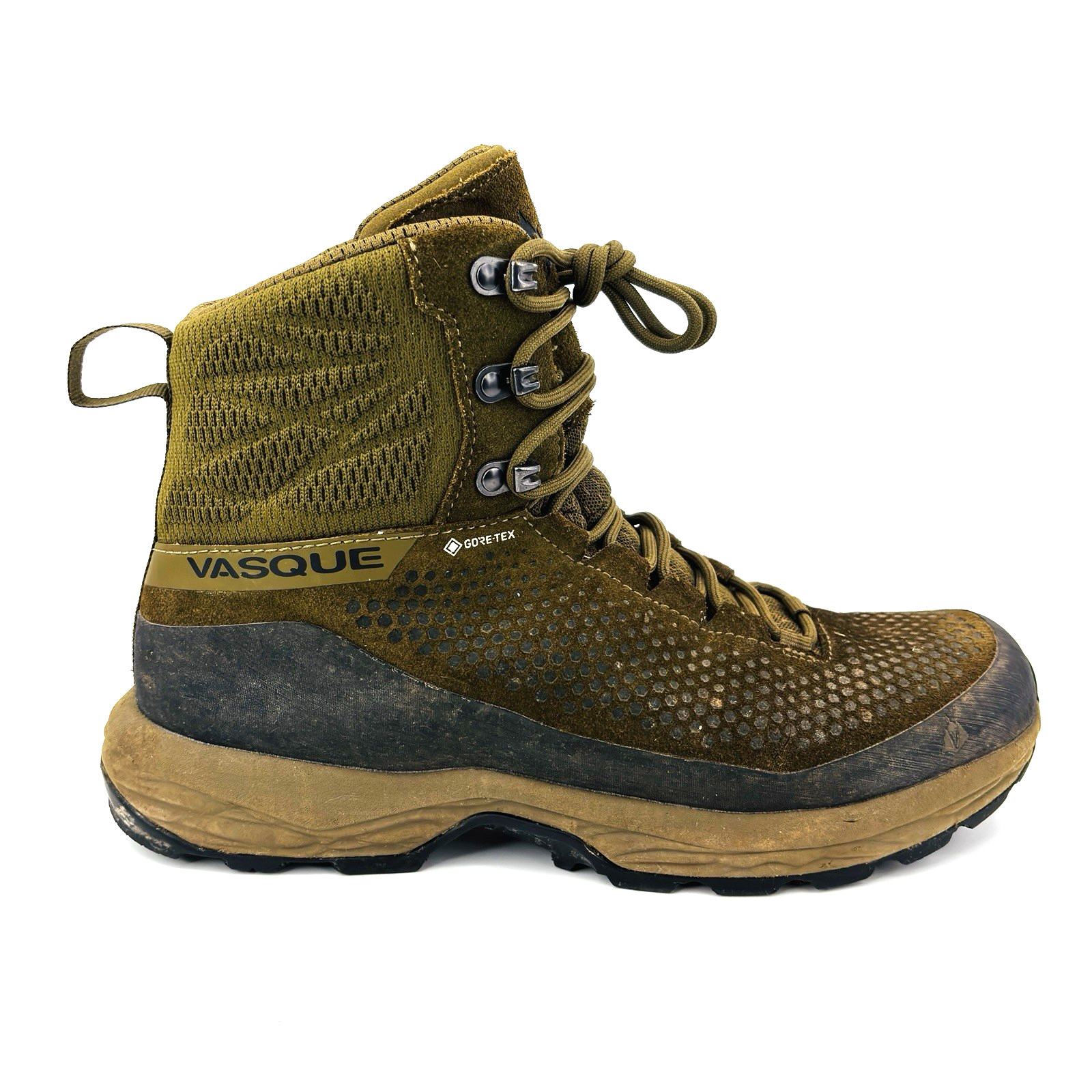 Mens 10 Vasque Torre AT GTX Dark Olive Tan Brown Waterproof Goretex Hiking Boots Mens 10 Vasque Torre AT GTX Dark Olive Tan Brown Waterproof Goretex Hiking Boots