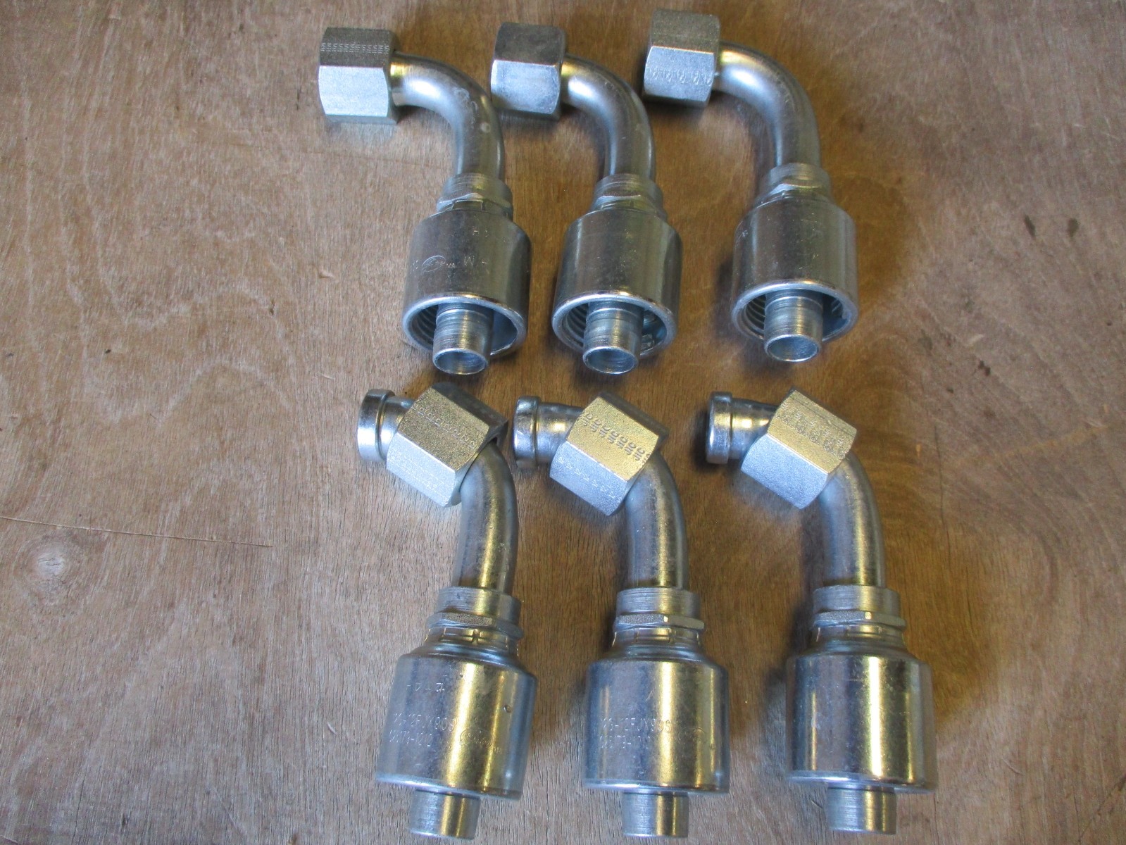 6 Pack Gates Hydraulic Hose Fittings 12G-12FJX90S Female JIC 37 Swivel 90 degree 6 Pack Gates Hydraulic Hose Fittings 12G-12FJX90S Female JIC 37 Swivel 90 degree