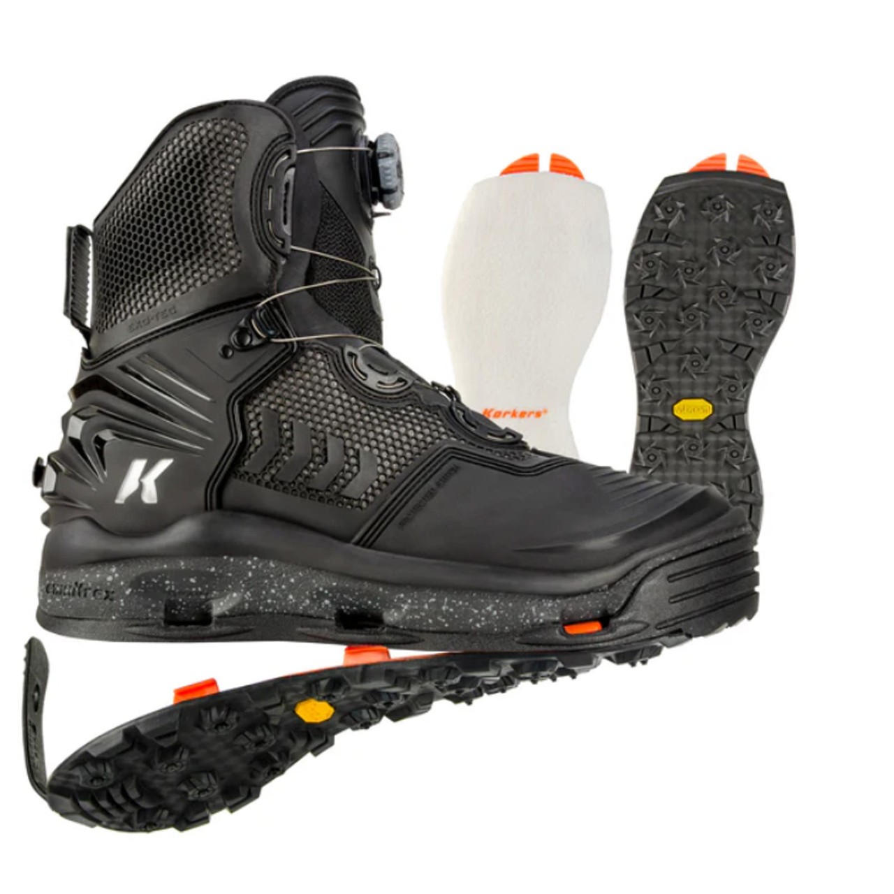 Korkers River Ops BOA Wading Boot Felt & Vibram - New