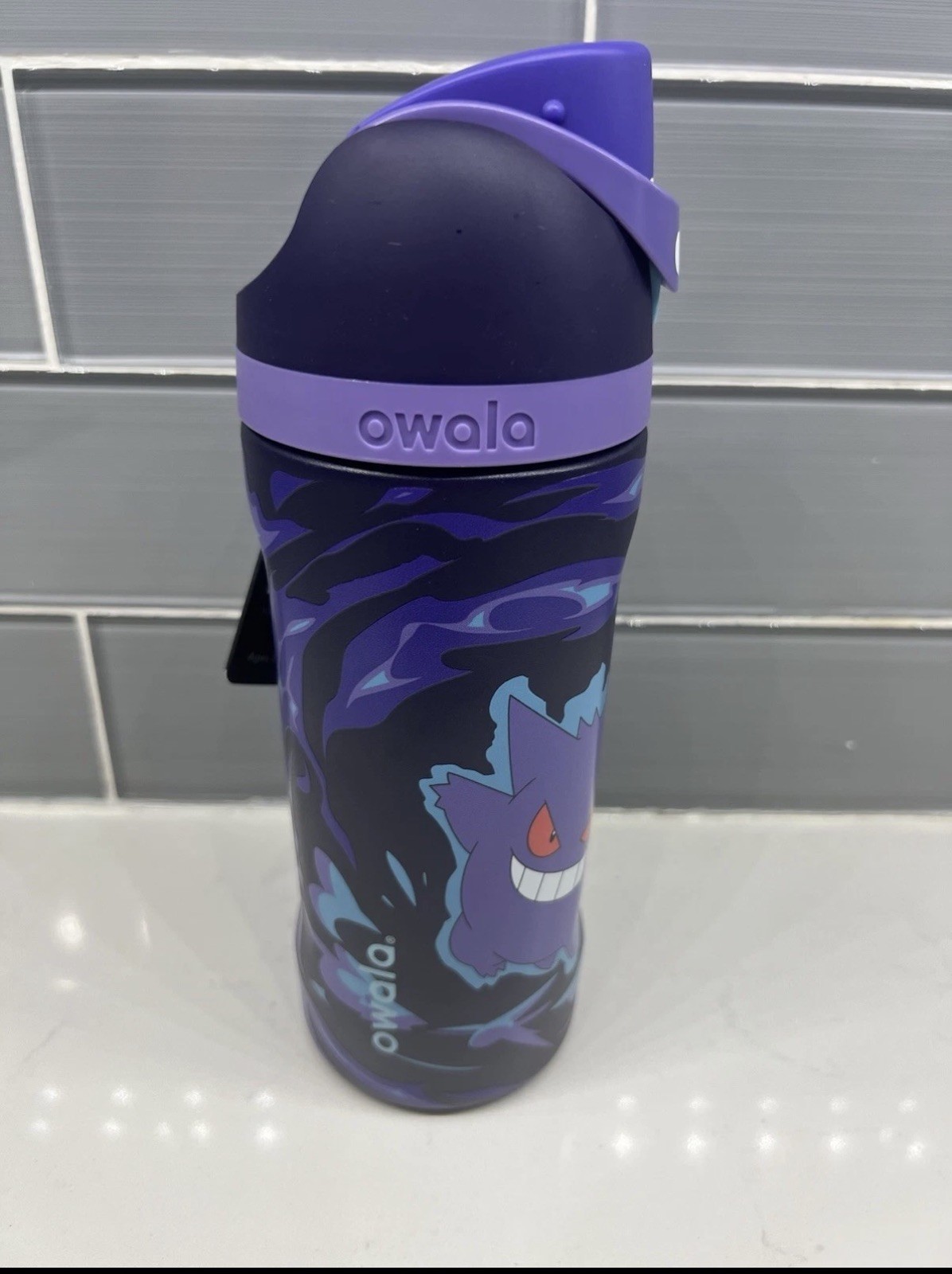 Pokemon x Owala FreeSip Genger 16 fl oz Insulated Stainless Water Bottle