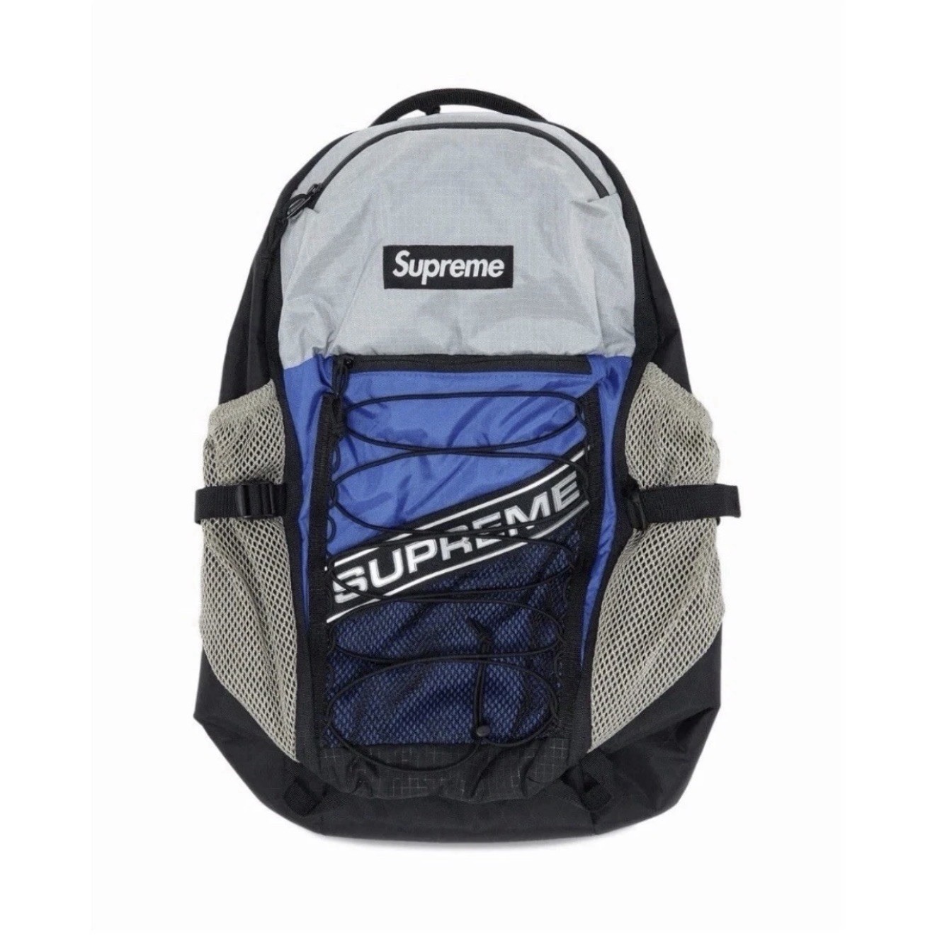 Supreme Logo Backpack Blue FW23 Supreme Logo Backpack Blue FW23