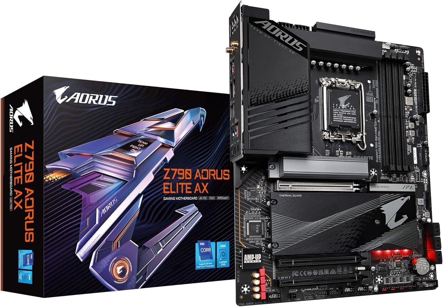 GIGABYTE Z790 AORUS ELITE AX LGA 1700 Intel Z790 ATX Motherboard with DDR5 GIGABYTE Z790 AORUS ELITE AX LGA 1700 Intel Z790 ATX Motherboard with DDR5