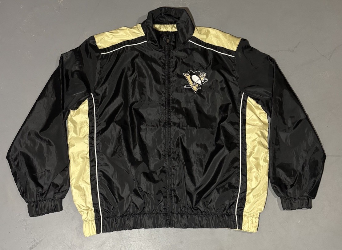 Vintage Pittsburgh Penguins Windbreaker Pullover Jacket NHL Size XXL Vintage Pittsburgh Penguins Windbreaker Pullover Jacket NHL Size XXL