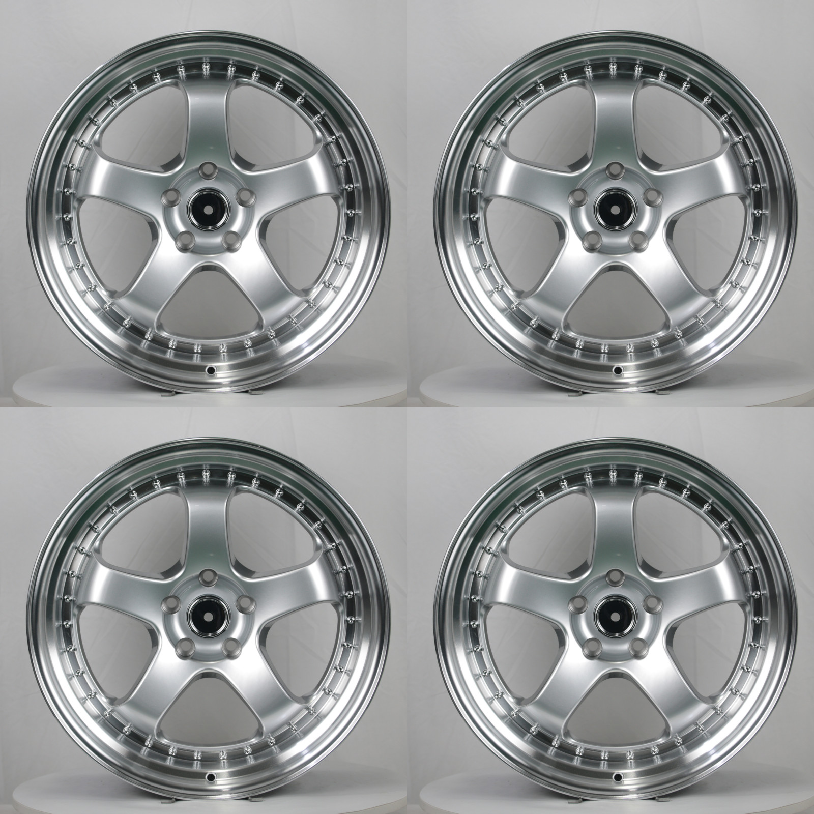 4PCS Set 19 x 8.5/9.5 JDM Meister Style Wheels 5x114. ET:35 CB:73.1 Silver ML US 4PCS Set 19 x 8.5/9.5 JDM Meister Style Wheels 5x114. ET:35 CB:73.1 Silver ML US