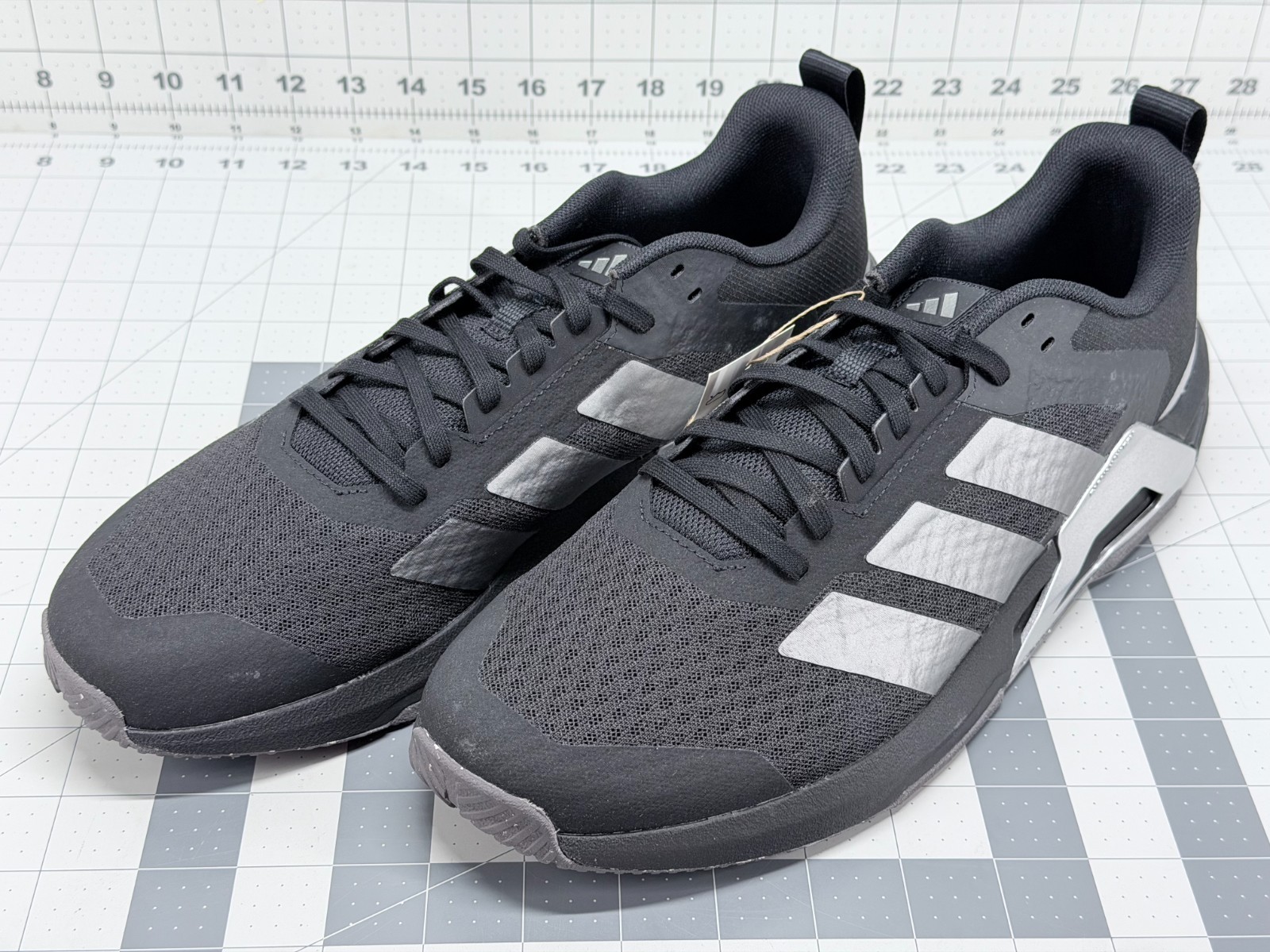 Adidas Dropset Control Trainer M Men\'s 11.5 Black Silver Training Shoes New