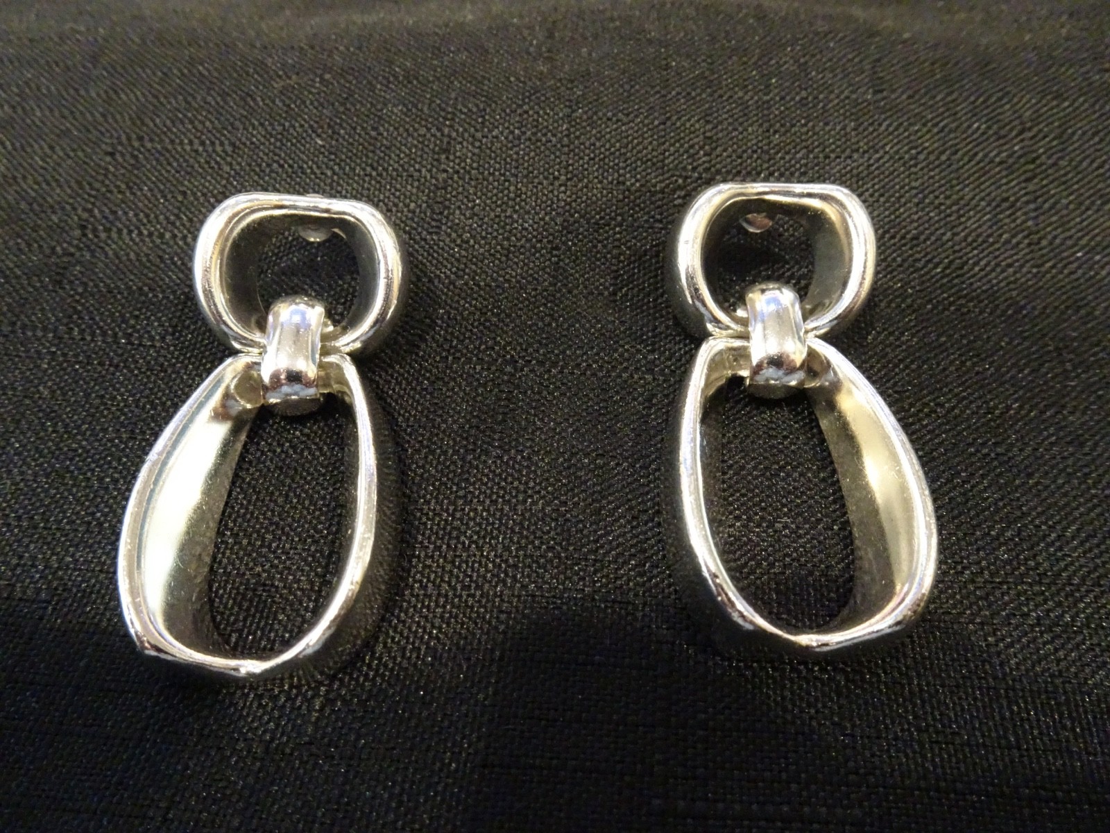 #833-VINTAGE STERLING SILVER MEXICO EARRINGS-925-VERY NICE #833-VINTAGE STERLING SILVER MEXICO EARRINGS-925-VERY NICE