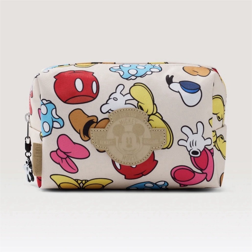 BÉIS Disney Mickey & Friends Medium Travel Pouch Cosmetic Bag White/Multicolor BÉIS Disney Mickey & Friends Medium Travel Pouch Cosmetic Bag White/Multicolor