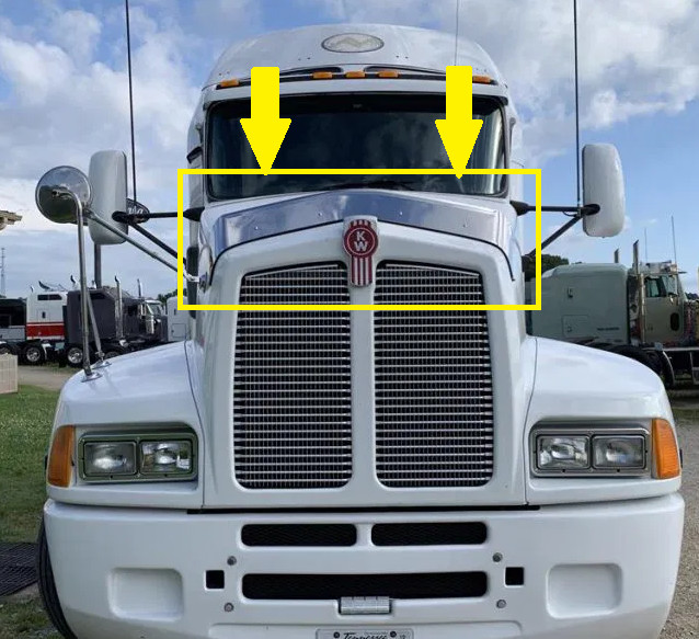 Kenworth T600 Bug Shield Deflector Stainless Steel Premium Quality