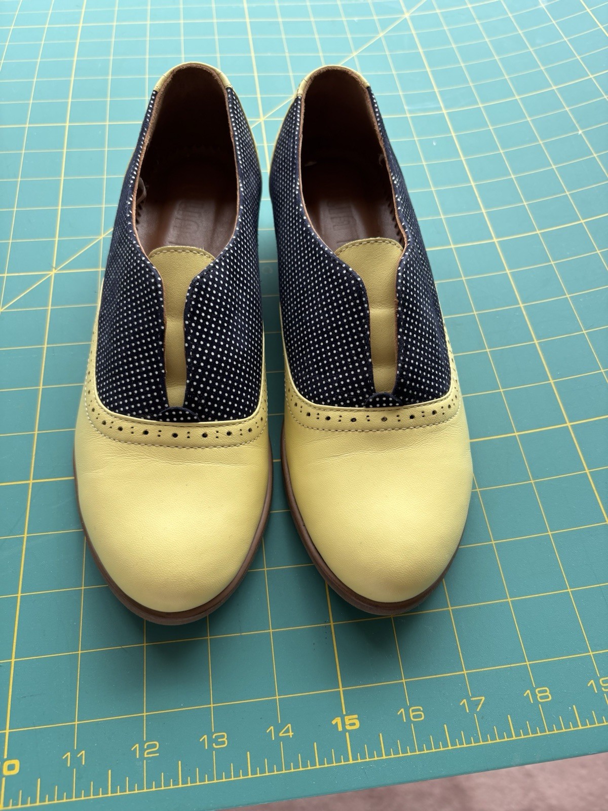 New JULIA BO  $190 OXFORDS STOKER - SADDLE SHOES Womens Size 38