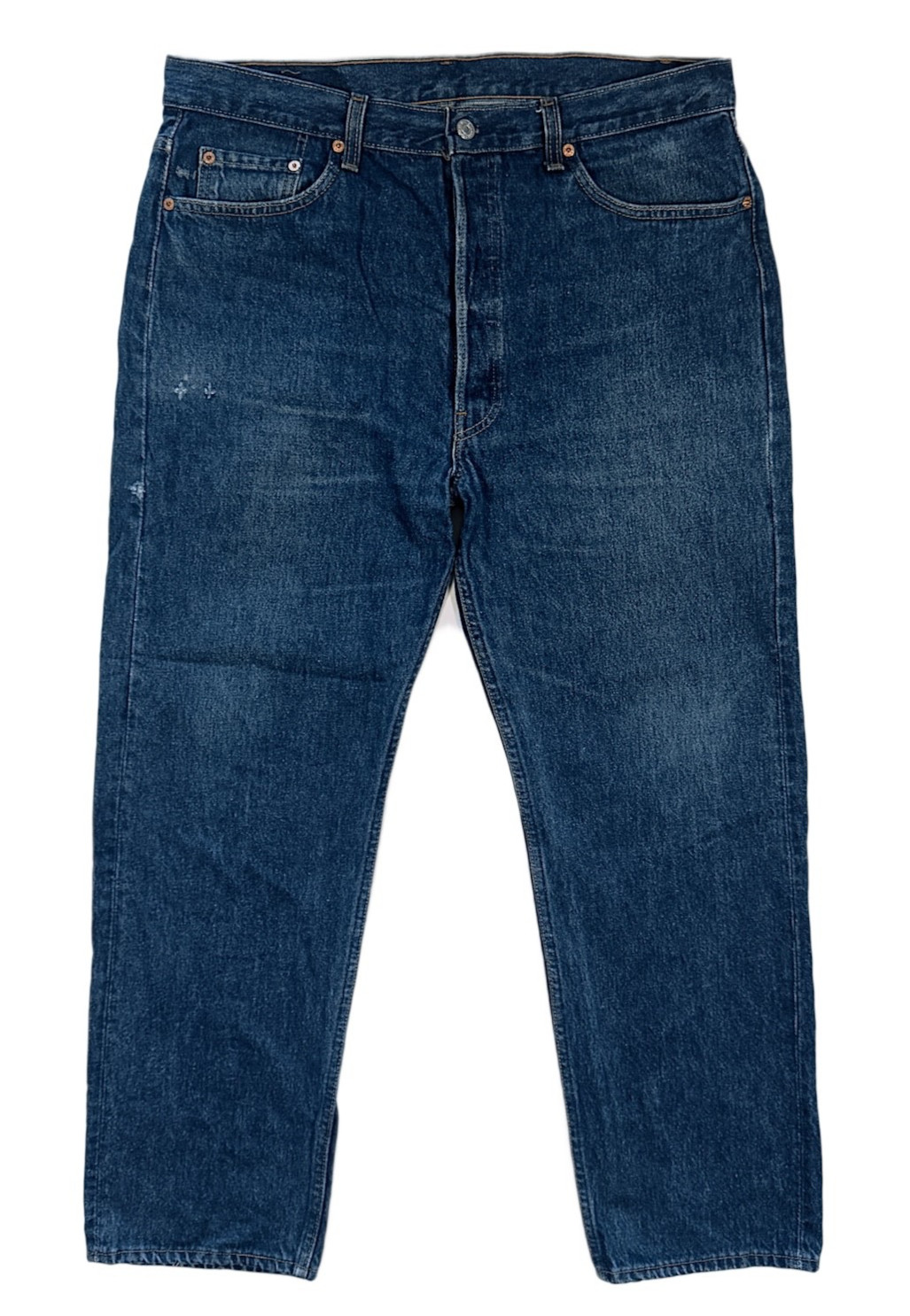 Vintage 90s Levi\'s 501 Jeans Mens 36x30 Actual USA Dark Wash Button Fly