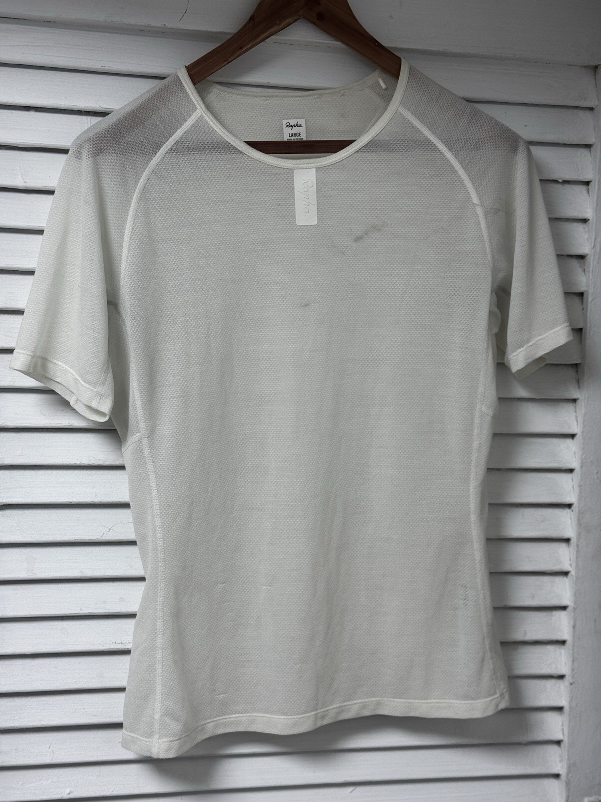 Rapha Merino Base Layer, Mens Large (stain) Rapha Merino Base Layer, Mens Large (stain)