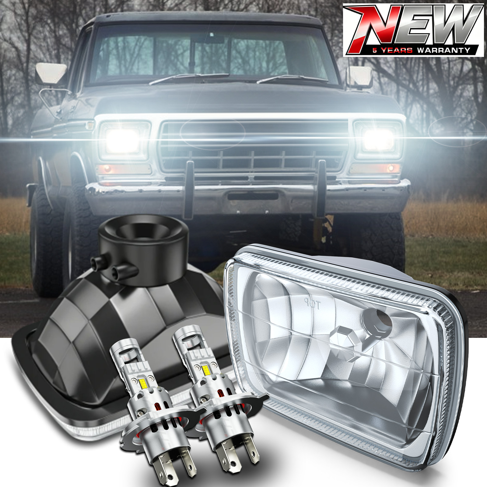 Fit for Ford F150 Bronco 1978-1986 Pair 7x6\