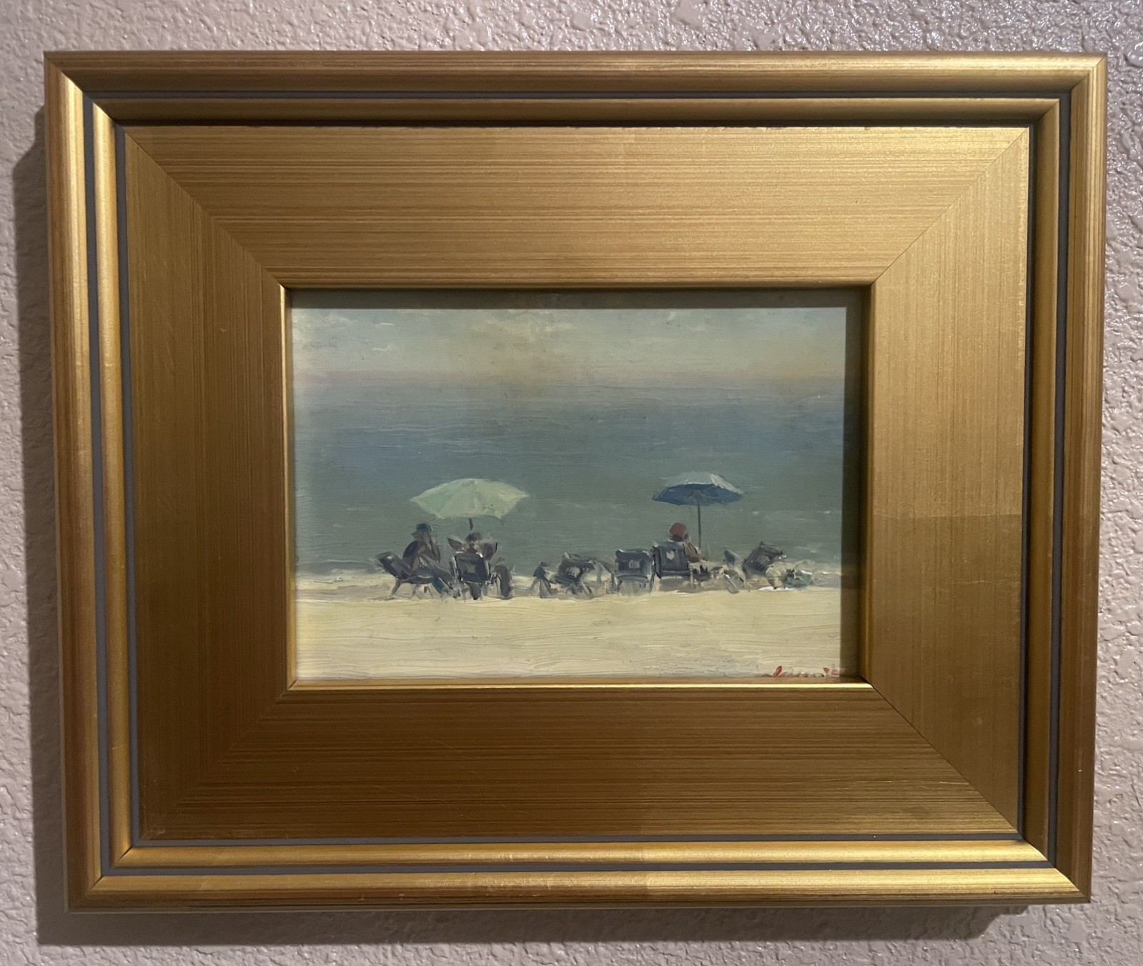 Levent Deparis California Impressionist Plein Air Oil Painting 5x7- Listed