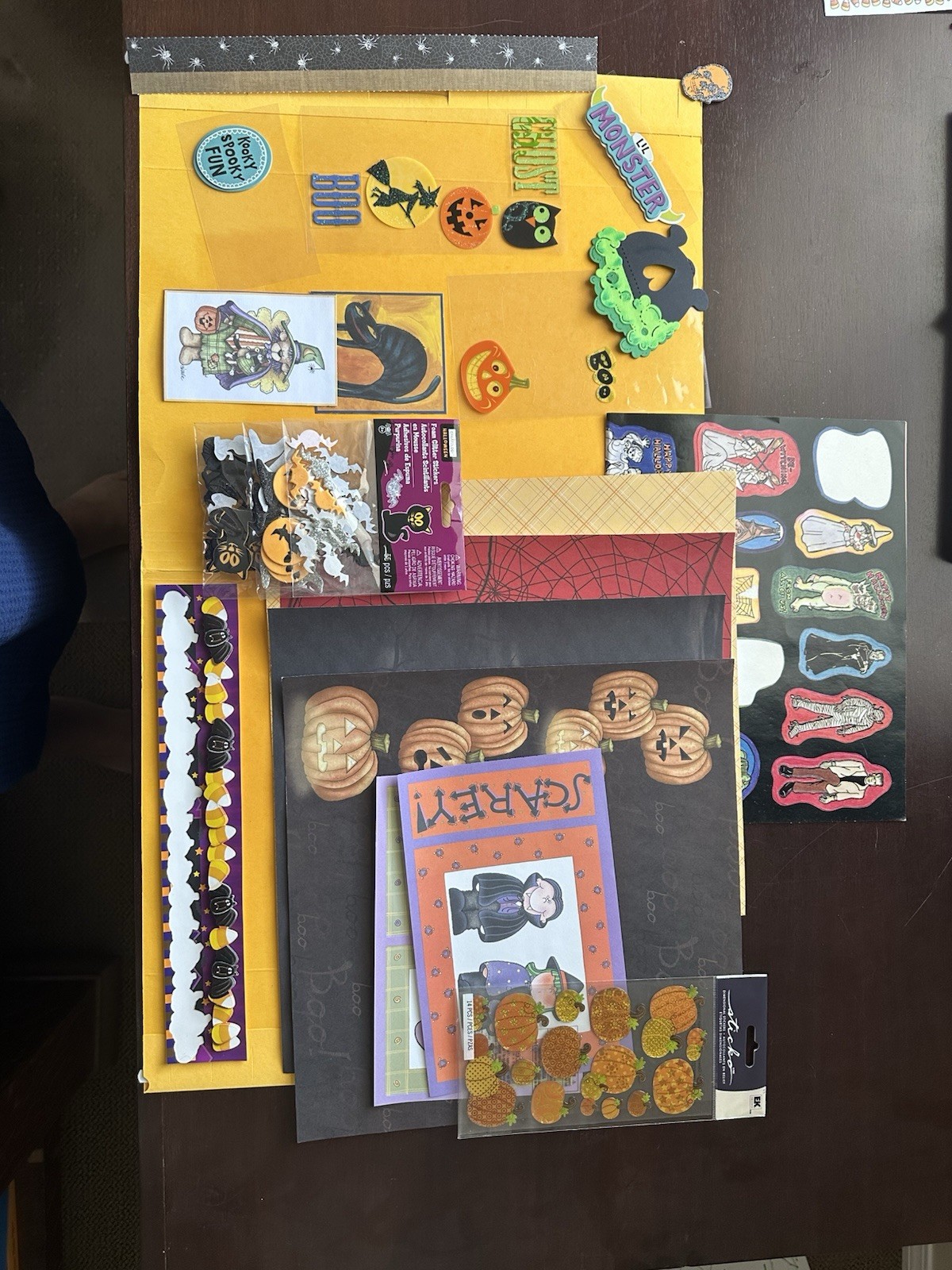 Scrapbooking Halloween Themed Lot. Includes New And Preowned. Scrapbooking Halloween Themed Lot. Includes New And Preowned.