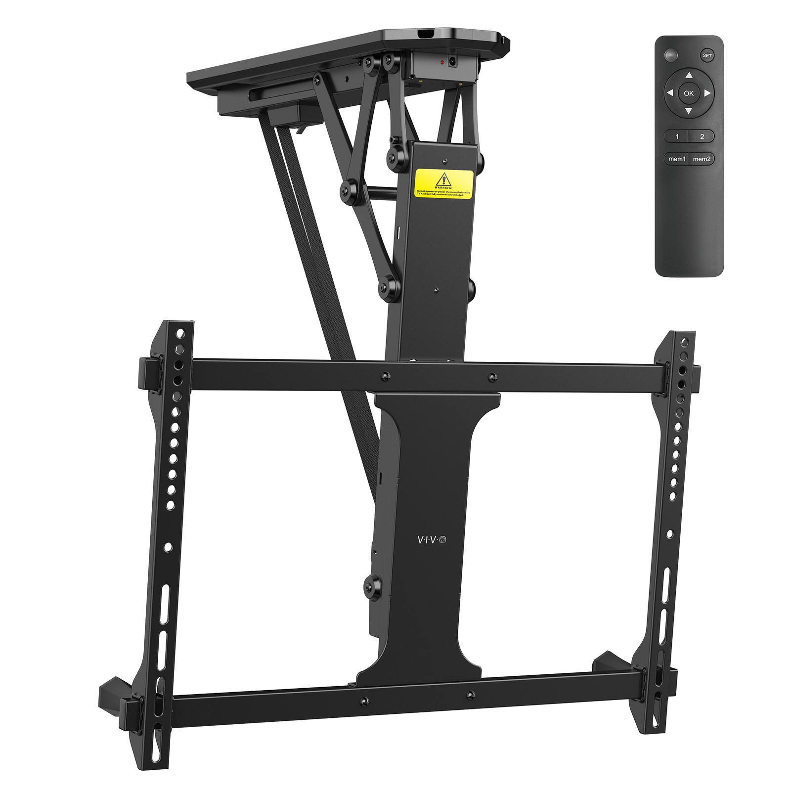 Electric Motorized Flip Down Pitched Roof Ceiling TV Mount for 32