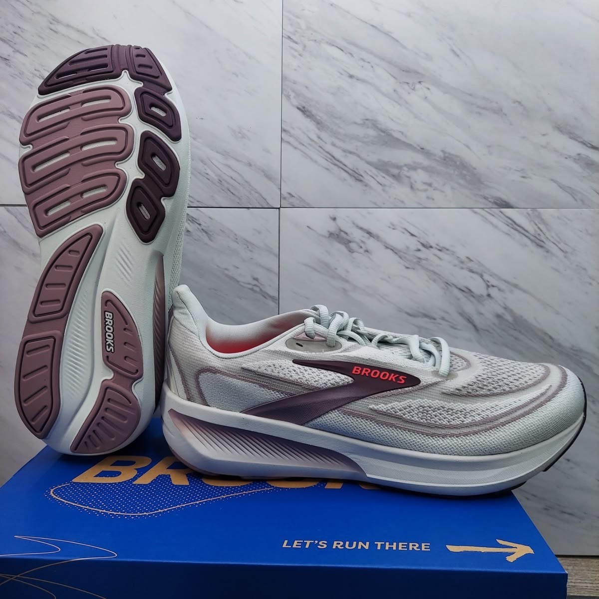 [SALE] Women\'s Brooks Revel 9 Road Running Shoes - Grey/Rose/Raisin - AUTH, TAG