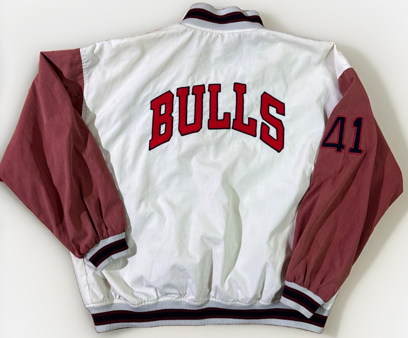 Rare Vintage 1970’s-80’s Chicago Bulls NBA Jacket #41  San Luis Sz S Embroidered