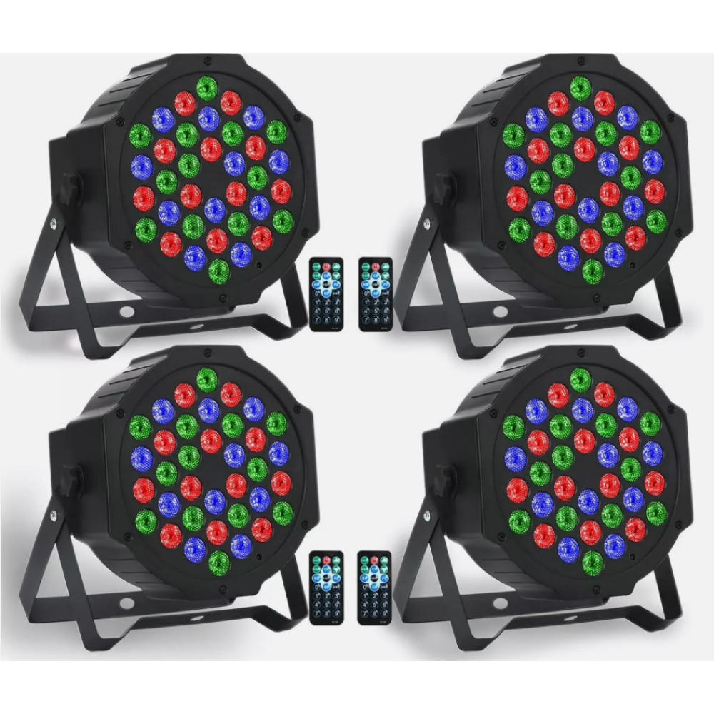 4PCS Disco DJ Party Stage Light 36LED RGB DMX Beam Lights KTV Show PAR Lighting