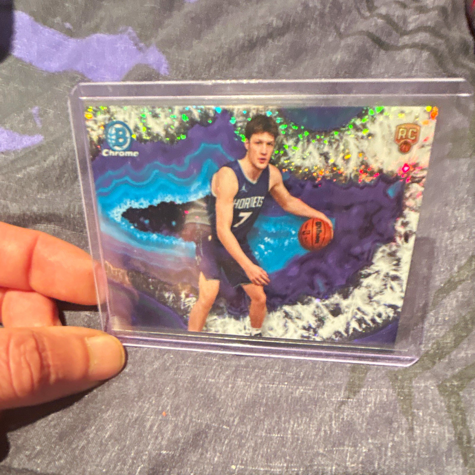 Topps 2025-26 Bowman Crystallized Nba Kon Knueppel RC #CNB-4 Hornets