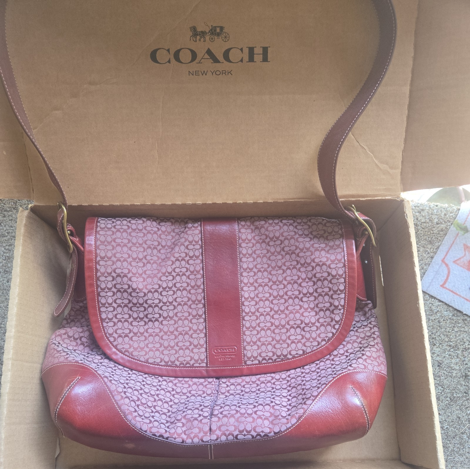 Vintage Coach 5206 Messenger Laptop Bag 