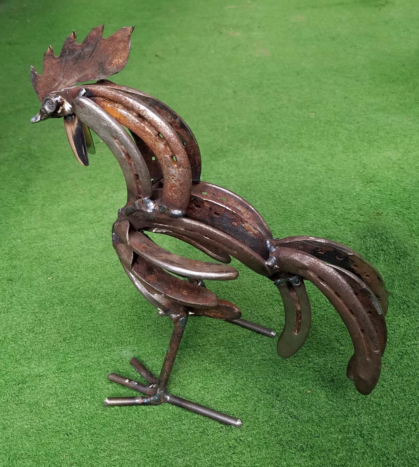 Horseshoe Art - Rooster - Garden Art - Handmade