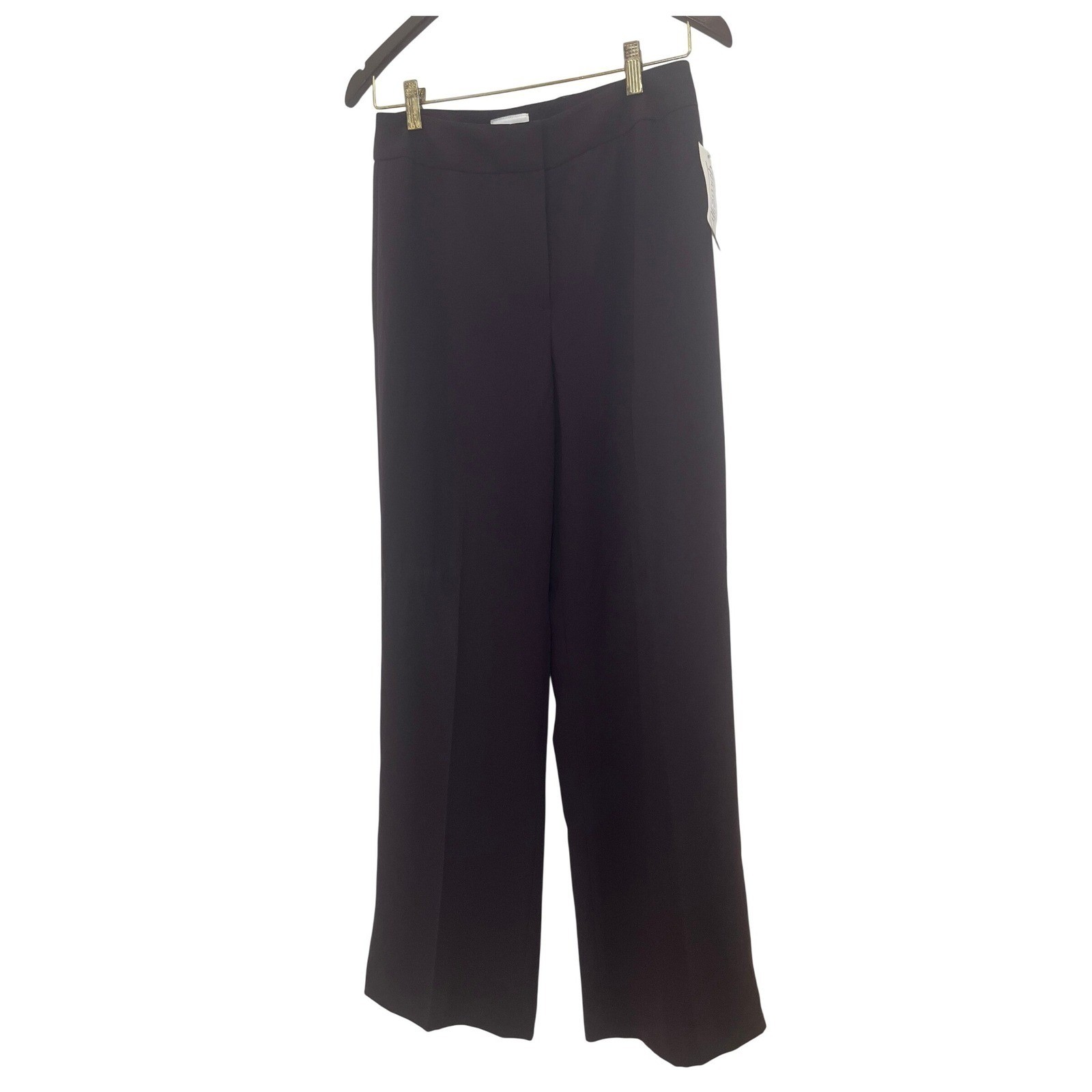 Willi Smith Dress Pants Women 6 Dark Purple New Wide Leg Trousers
