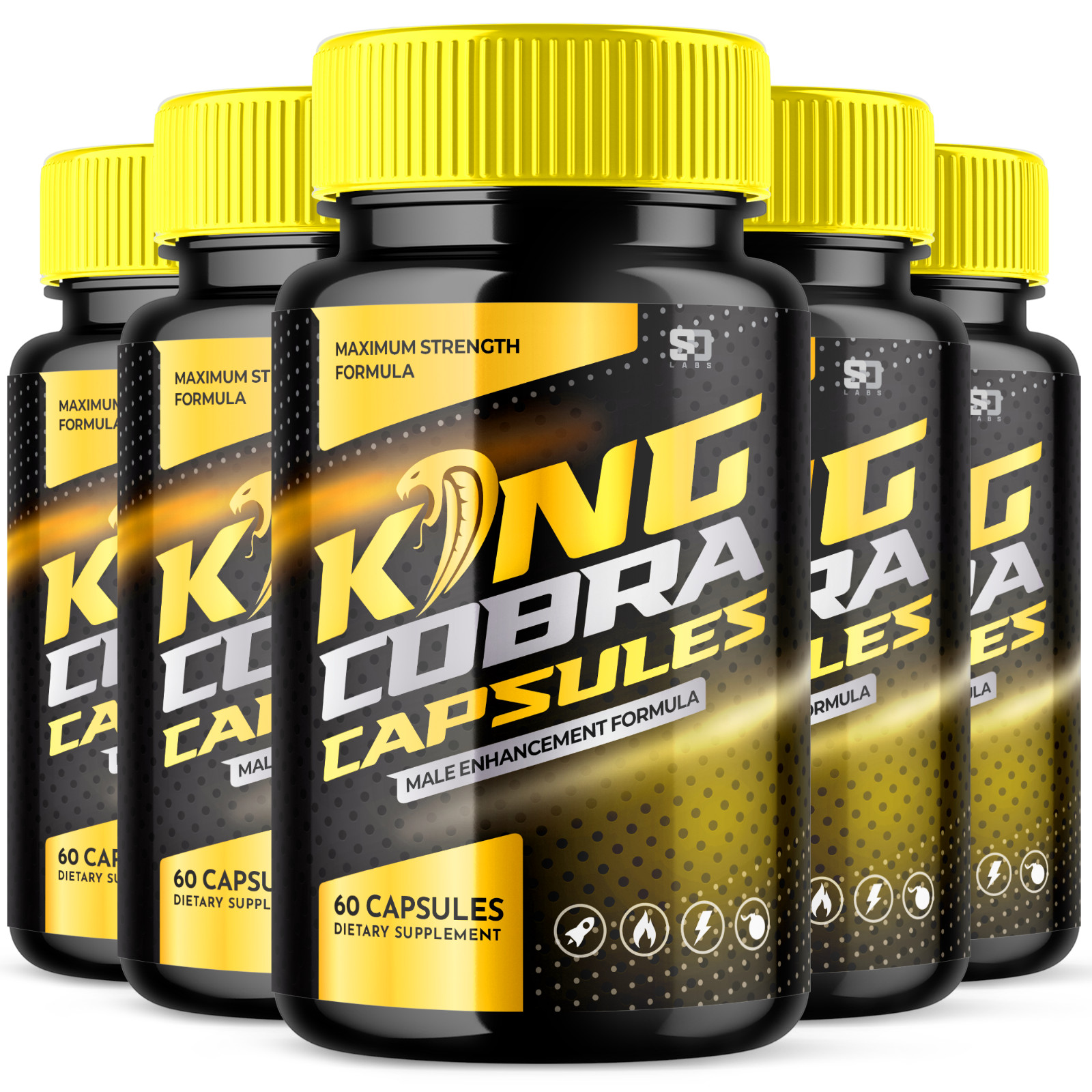 King Cobra - Support Men\'s Vitality and Daily Energy (5 Pack)
