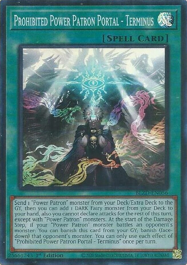 Prohibited Power Patron Portal - Terminus - BLZD-EN056 - Super Rare - 1st Editio