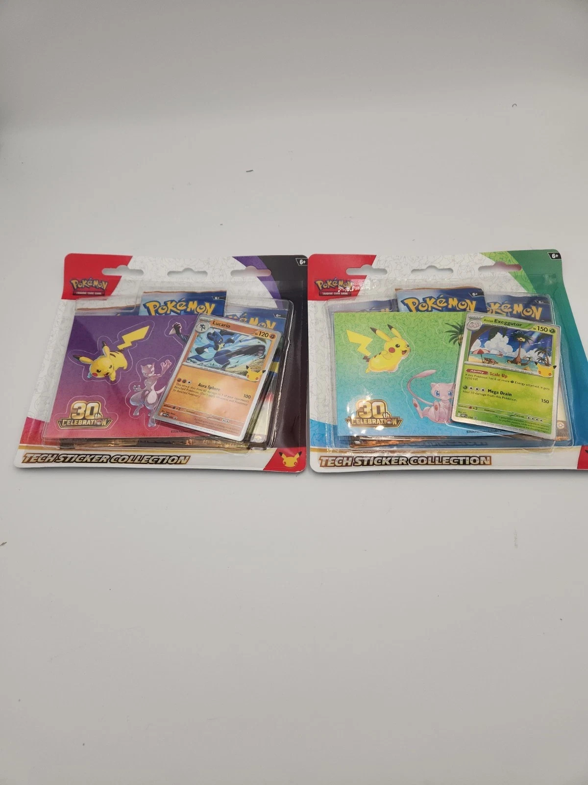 Pokémon TCG: 30th Celebrations Tech Sticker Collection Set Lucario + Exeggutor Pokémon TCG: 30th Celebrations Tech Sticker Collection Set Lucario + Exeggutor