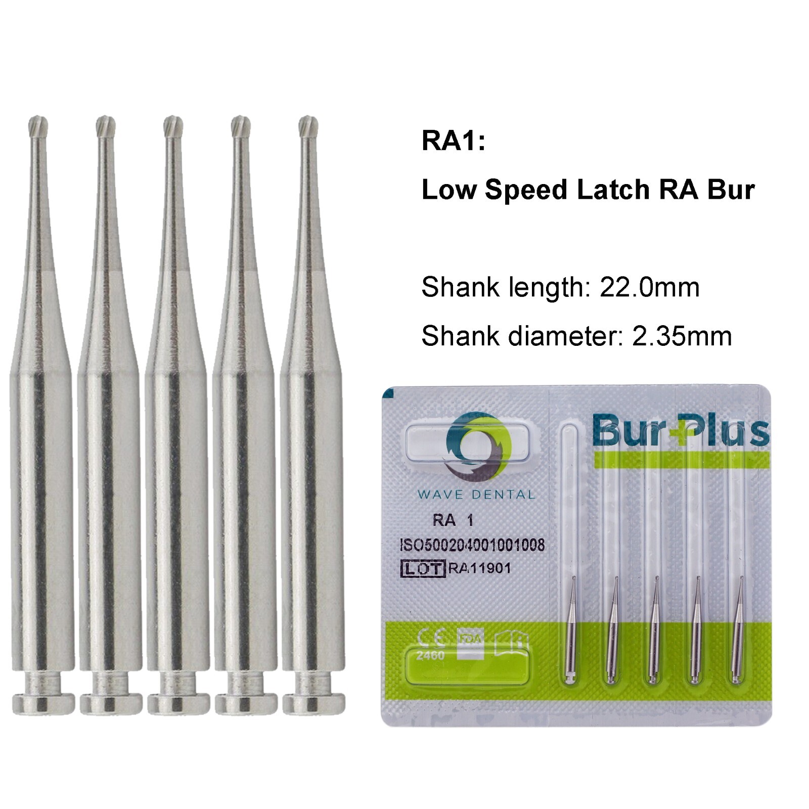 WAVE Dental Round Burs Carbide Latch Burs RA 1 2 3 4 5 6 7 8 LA Slow Speed PRIMA WAVE Dental Round Burs Carbide Latch Burs RA 1 2 3 4 5 6 7 8 LA Slow Speed PRIMA