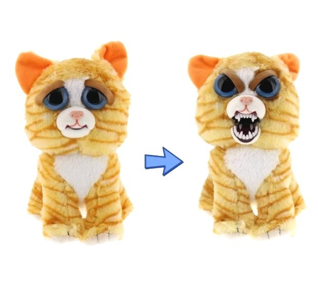 Feisty Pets PRINCESS POTTYMOUTH Orange TABBY CAT Plush 8\