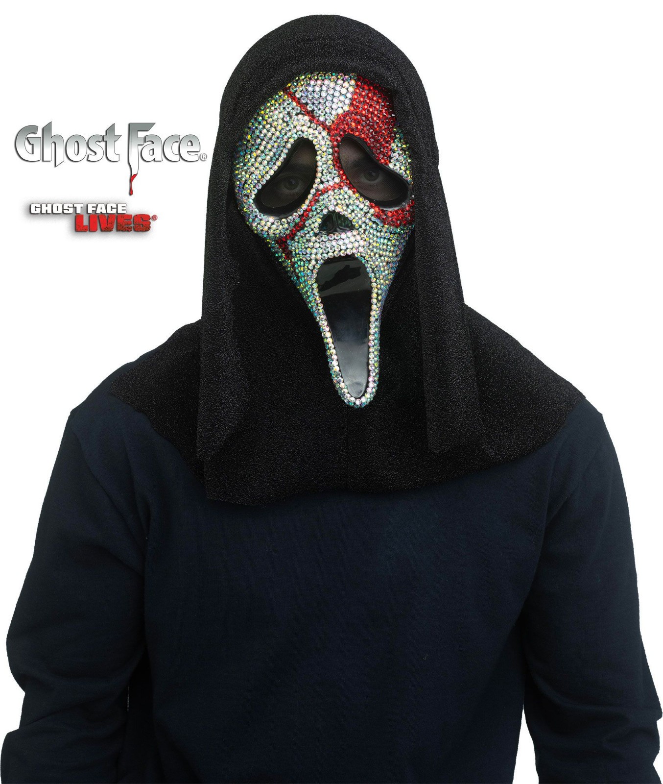 GhostFace Bloody Bling Mask Scream Fun World IN STOCK GhostFace Bloody Bling Mask Scream Fun World IN STOCK