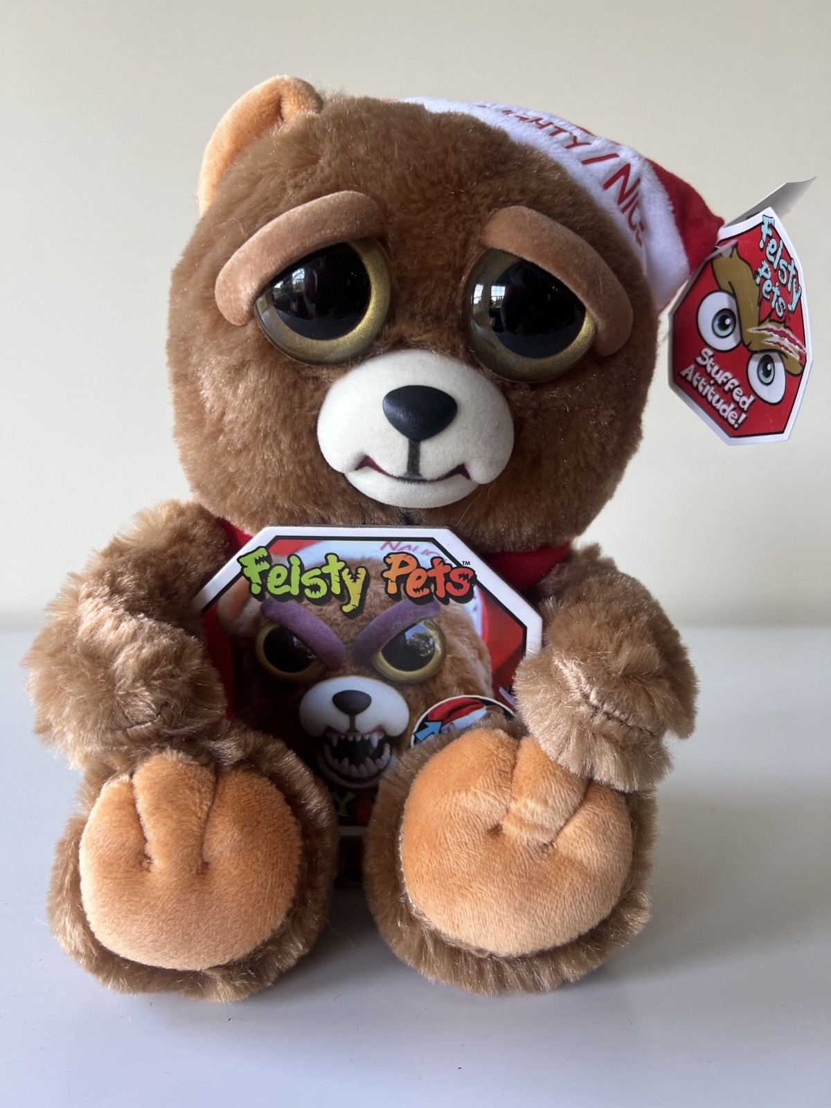 Feisty Pets EBENEEZER CLAWS Christmas Santa Bear NWT Feisty Pets EBENEEZER CLAWS Christmas Santa Bear NWT