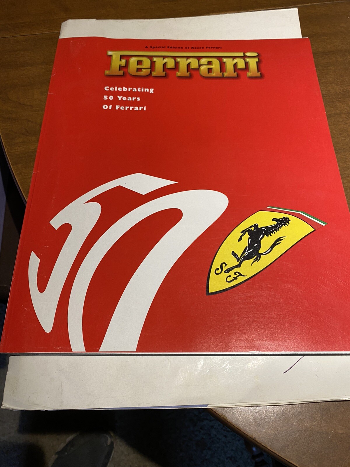 Very Rare Special Edition Ferrari Fiftieth Anniversary Magazine
