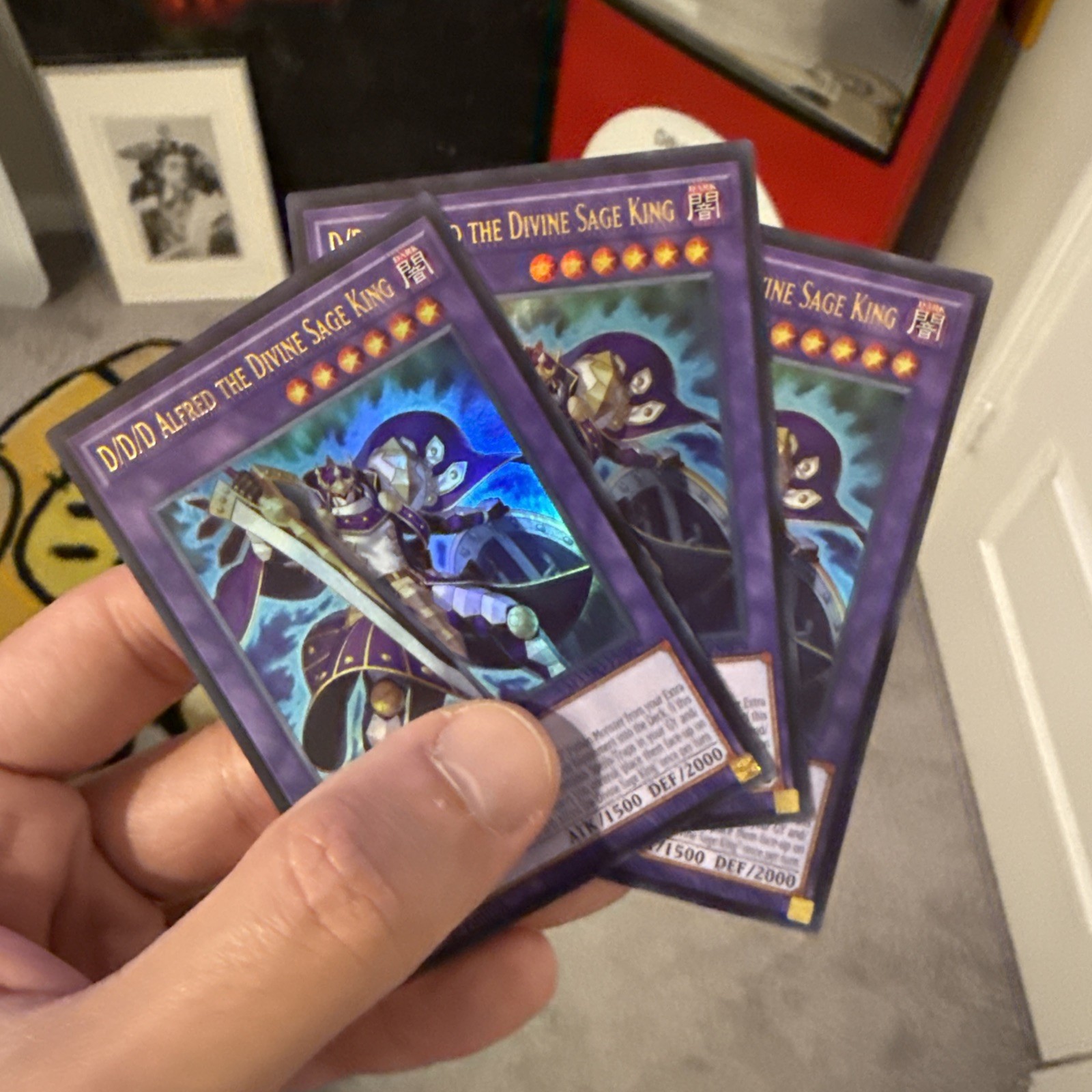 3x D/D/D Alfred the Divine Sage King 1st Edition Ultra Rare MAMO-EN079 Yu-Gi-Oh