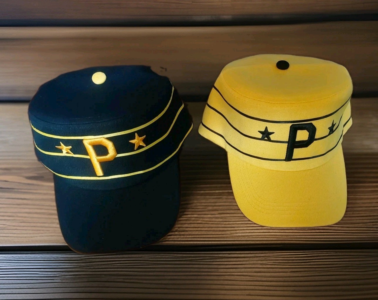 Pittsburgh Pirates throwback hat Men\'s retro cake box hat