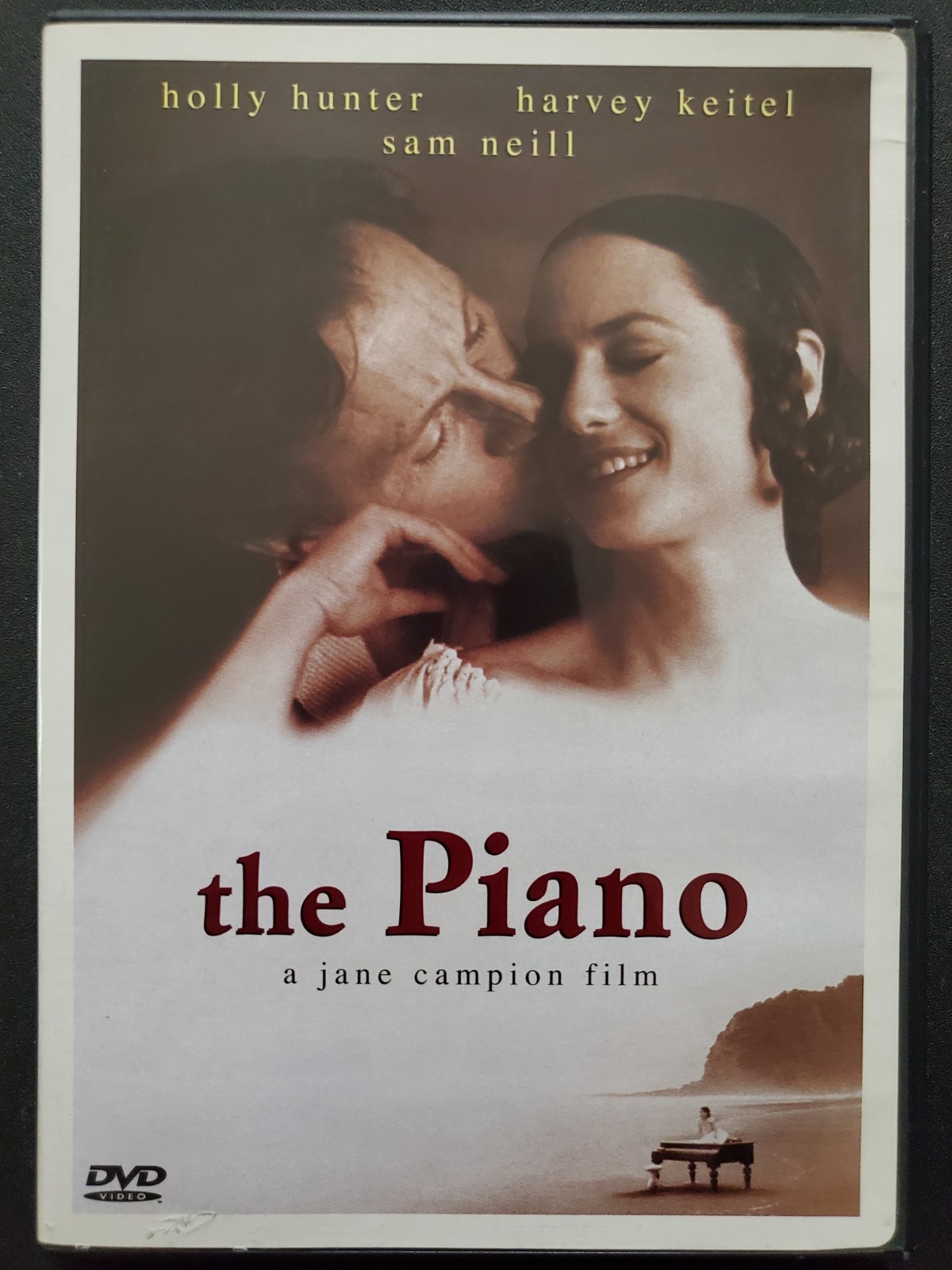 The Piano DVD w/ Insert Holly Hunter, Harvey Keitel, Sam Neill 1992 1993 R1 OOP