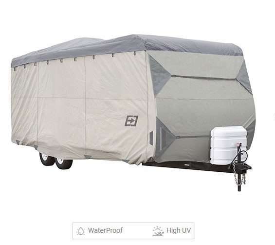 Expedition Premium Travel Trailer RV Camper Cover Fits 20 to 22 foot Grey