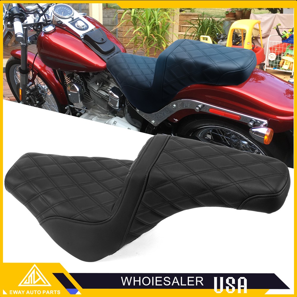 Step-up Seat Driver & Passenger Fit For Harley Softail FXST Street-Bob 2018-2025 Step-up Seat Driver & Passenger Fit For Harley Softail FXST Street-Bob 2018-2025