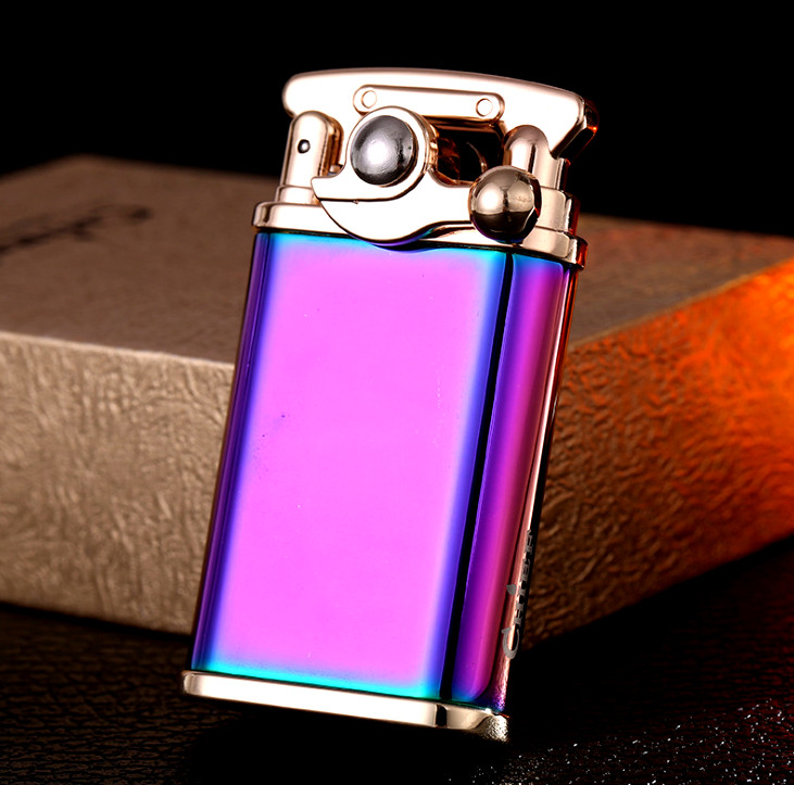 Chief Retro Oil Petrol Gasoline Cigarette Metal Lighter w/ Gift Box in Rainbow