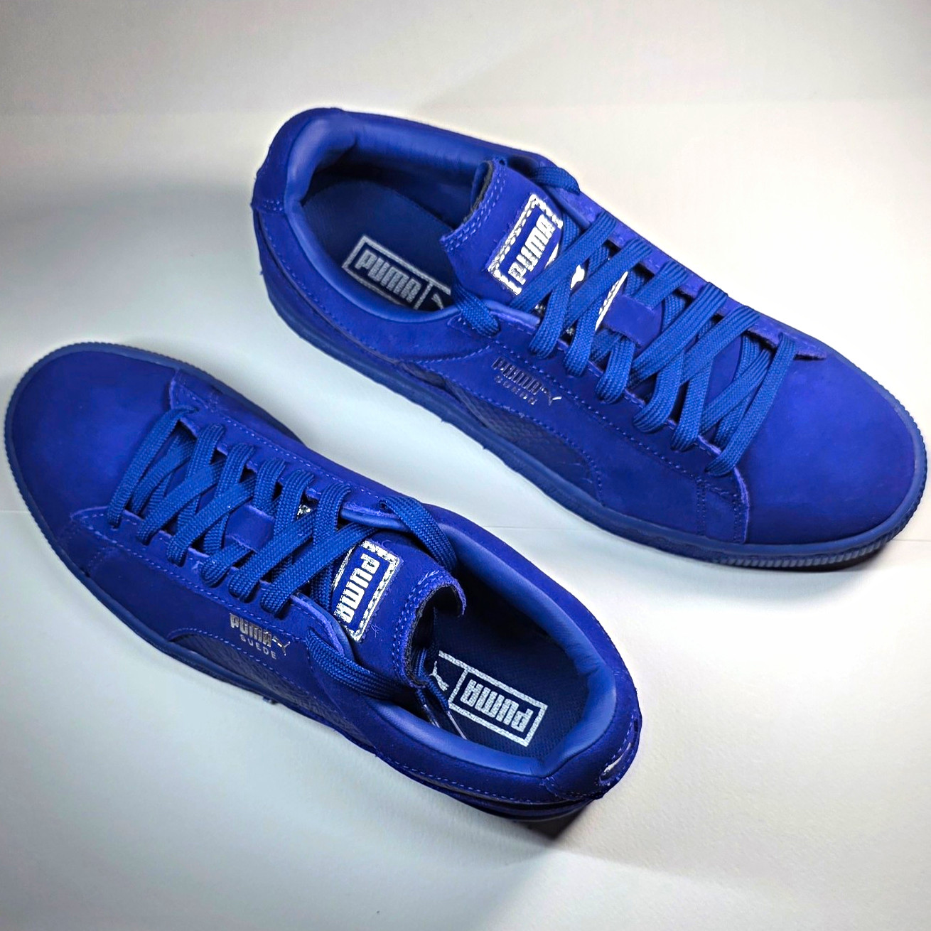PUMA Suede Classic Blue Suede Low Top Lace Up Sneakers Rubber Sole 36316402 PUMA Suede Classic Blue Suede Low Top Lace Up Sneakers Rubber Sole 36316402