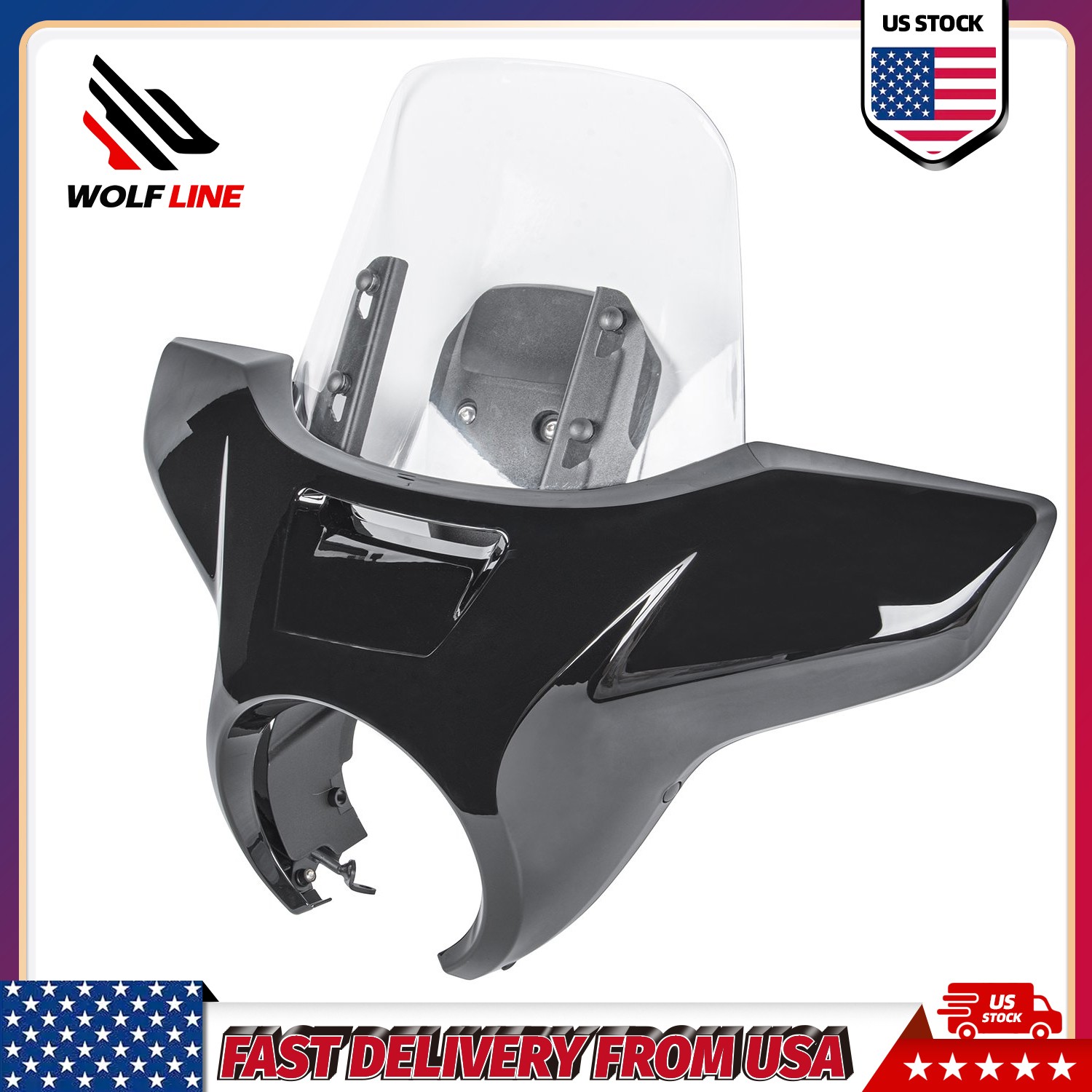 WOLFLINE Windshield Headlight Fairing Cowling kit for Honda Rebel 1100 2021-2026