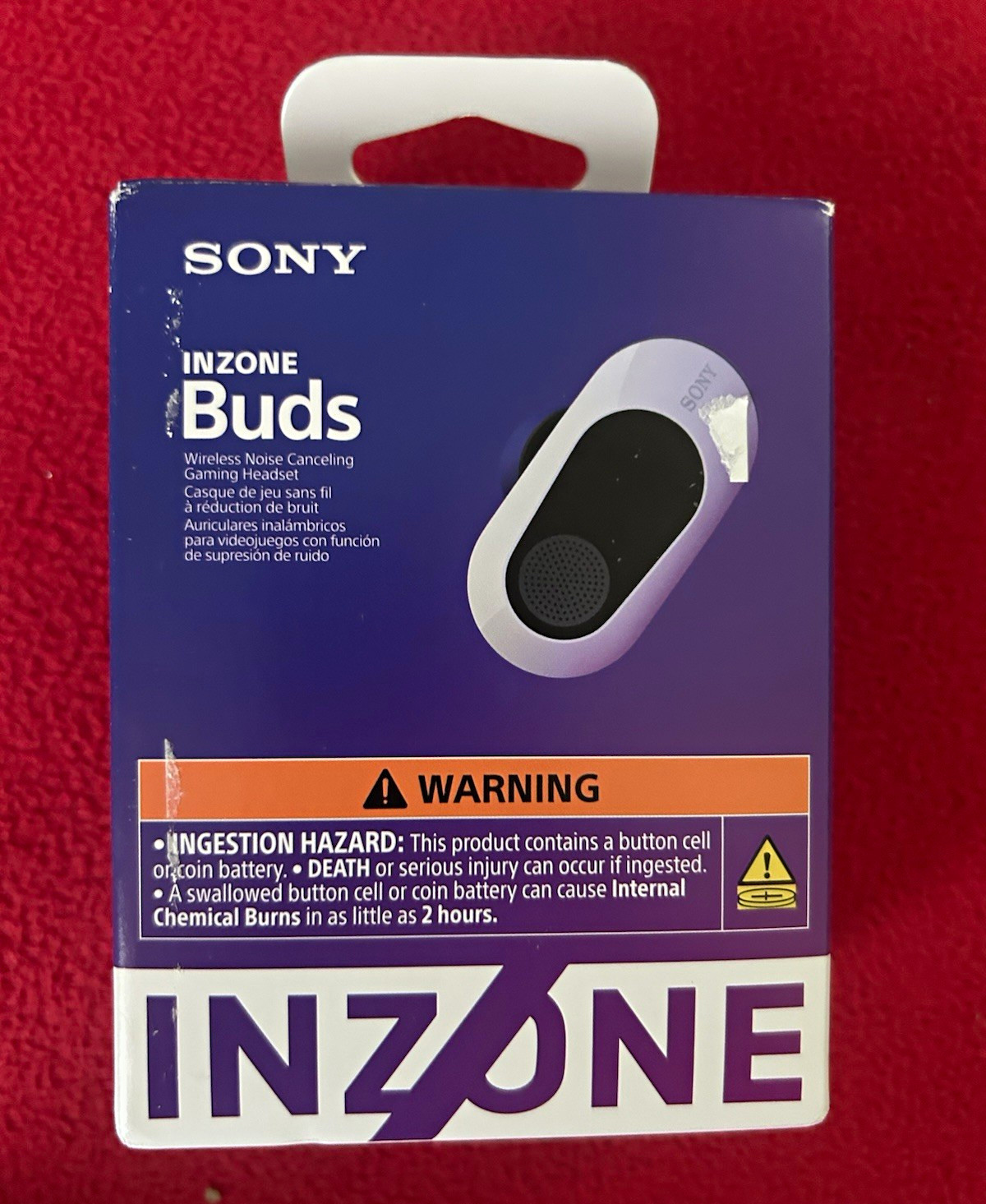 Sony INZONE Buds Wireless Noise Canceling Gaming Headset WF-G700N White