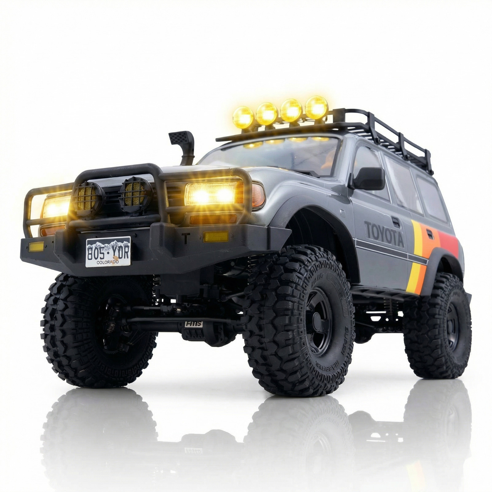 EAZYRC FMS FCX10 1/10 RC Crawler LC80 Series-Official Toyota Licensed
