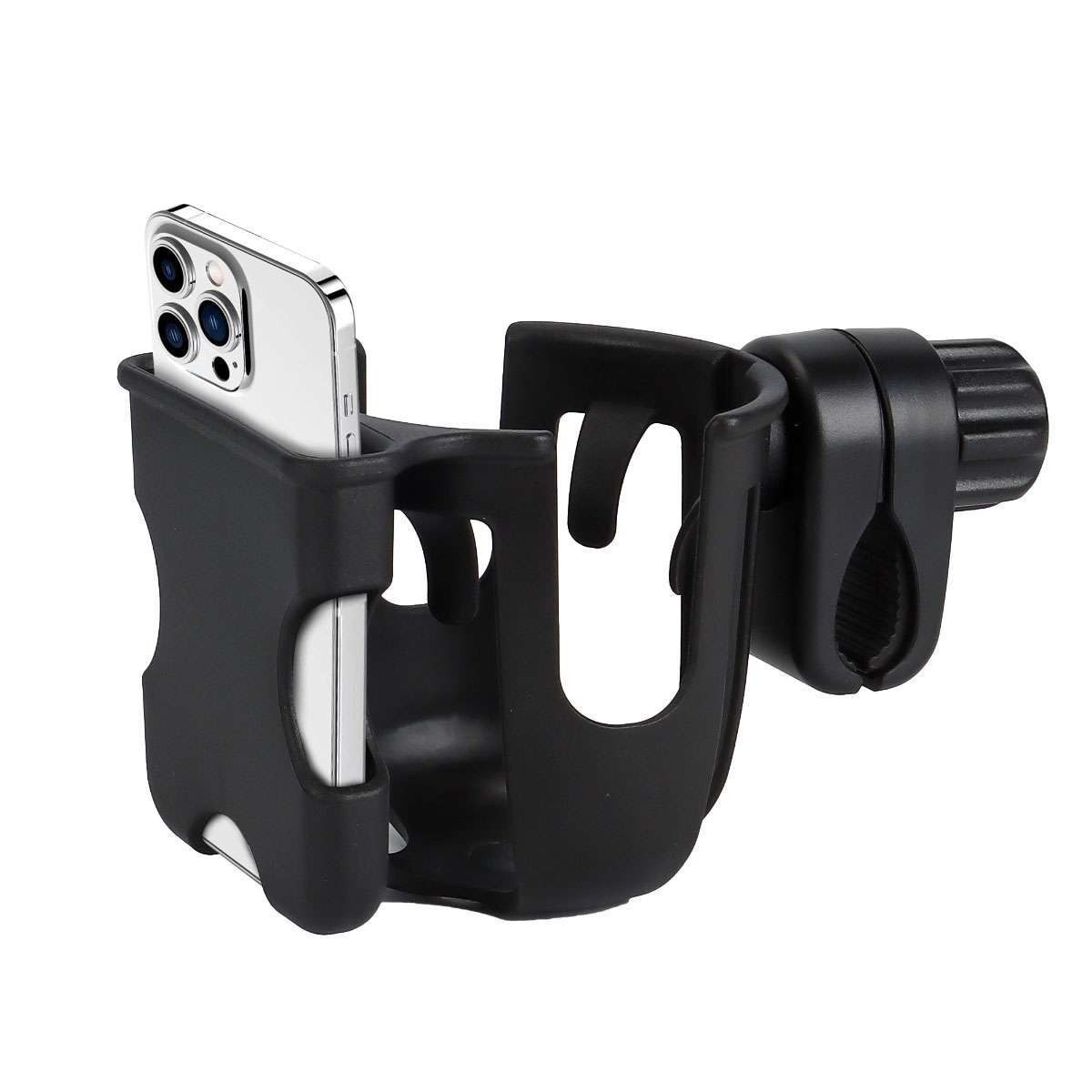 Universal Cup Bottle Phone Holder For Wheelchair Stroller Walker Bike Scooter