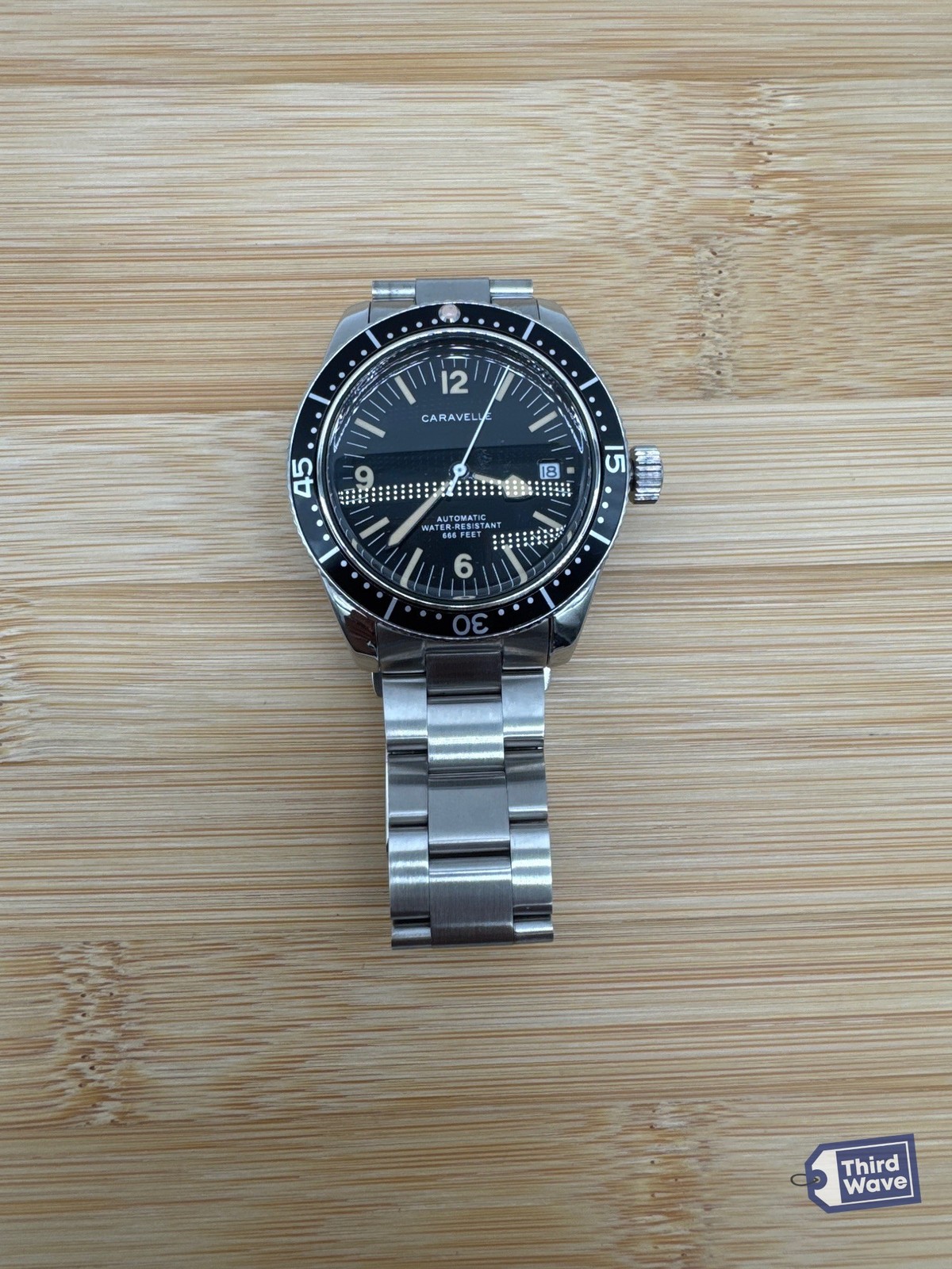 Caravelle by Bulova 43B175 Sea Hunter Devil Diver Automatic Black Dial 39mm 200M Caravelle by Bulova 43B175 Sea Hunter Devil Diver Automatic Black Dial 39mm 200M