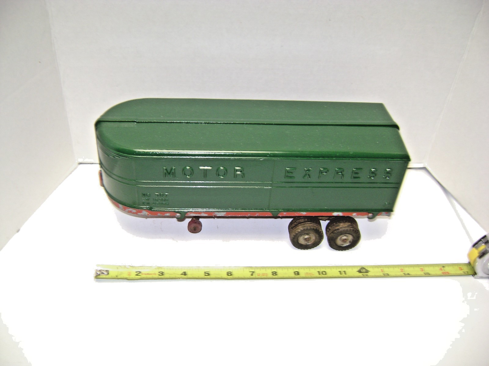 VINTAGE 1950S HUBLEY MOTOR EXPRESS TRAILER No 507 - HUBLEY KIDDIE TOY 500 Series