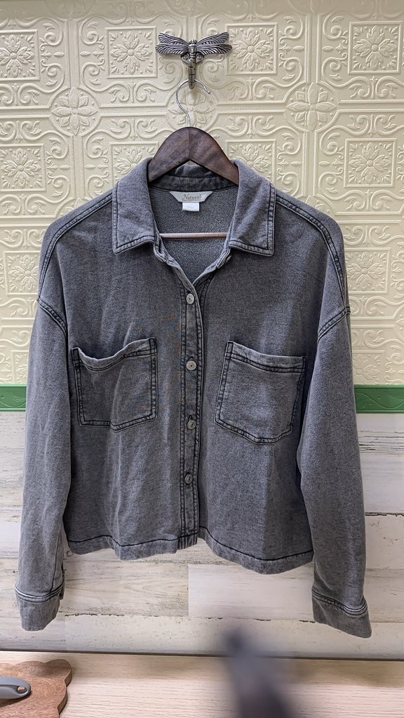Natural Reflections Gray Denim Jacket Natural Reflections Gray Denim Jacket