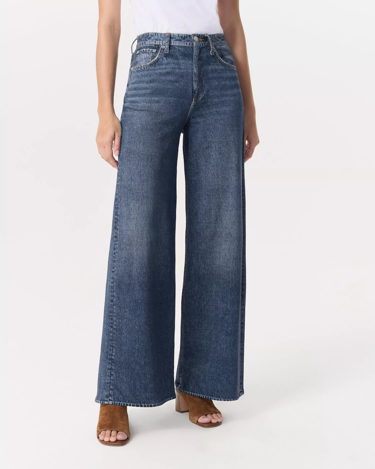 NEW NWT RAG & BONE Miramar Sofie Wide-Leg Pant in Kimber Size 30