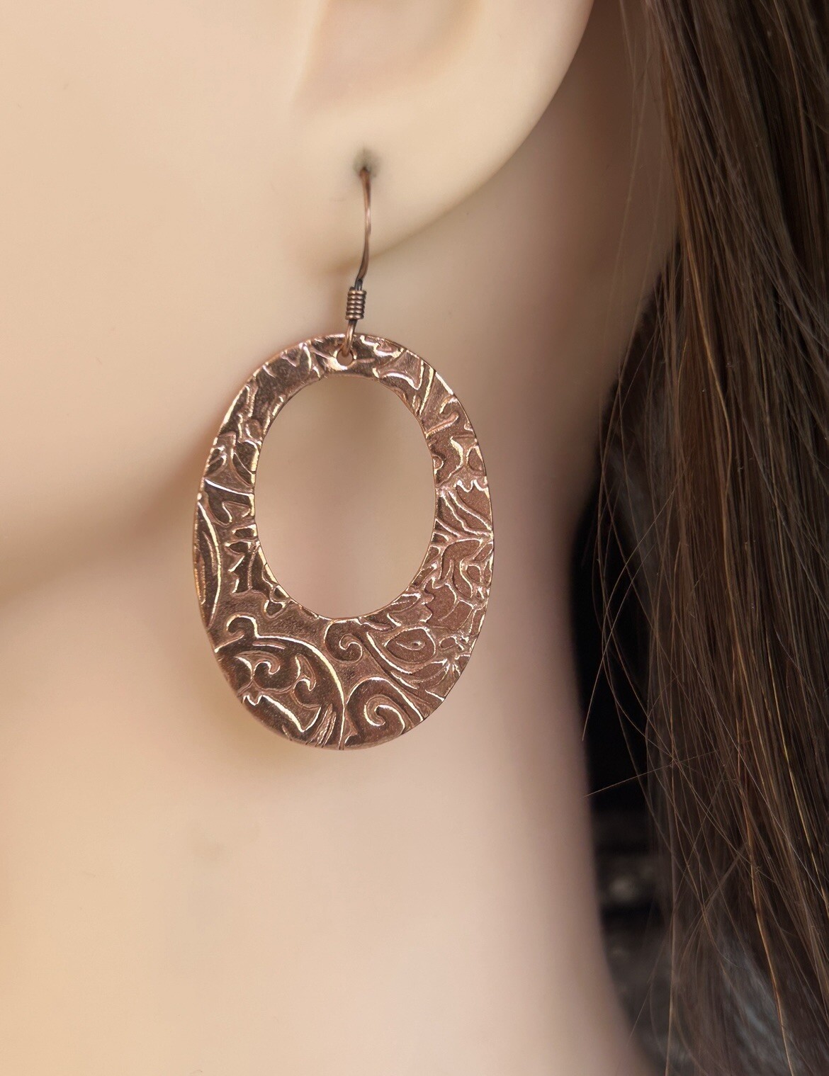 Pure Copper Hoop Earrings Handcrafted Boho Sundance Treasures Jewelry Pure Copper Hoop Earrings Handcrafted Boho Sundance Treasures Jewelry